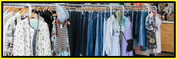 Managing a charity shop means complying with regulations relating to the sale of clothes.