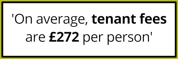 Text reads: On average fees are £272 per person.